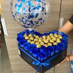 باکس گل و شکلات مردانه مدل 33 - گل فروشی آنلاین هما