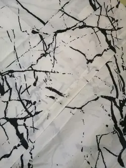 ست ملحفه کشدار دو نفره و روبالشی دو عددی طرح برگ رنگ شیری