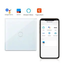 کلید لمسی WiFi تک پل شیشه ای - خانه هوشمند لوکس برق