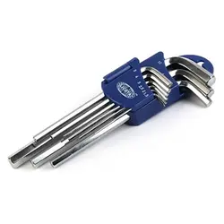 مجموعه 9 عددی آچار آلن سایز بلند 6 گوش