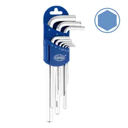 مجموعه 9 عددی آچار آلن سایز بلند 6 گوش