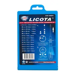 مجموعه 25 عددی پیچ گوشتی با سری های قابل تعویض