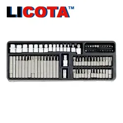 جعبه بکس و بیت 83 پارچه کوتاه و بلند درایو 1/4 لیکوتا ACK-384003