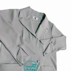 مانتو کُتی آستین لاله رنگ طوسی سایز ایکس لارج