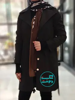 مانتو میکرو یقه انگلیسی سایز مدیوم رنگ مشکی