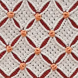 دیوار کوب مکرومه مدل شقایق