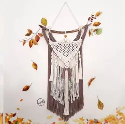 مینی دیوارکوب مکرومه مدل پاییز