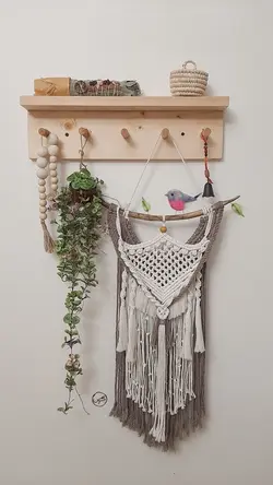 مینی دیوارکوب مکرومه مدل پاییز