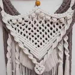 مینی دیوارکوب مکرومه مدل پاییز