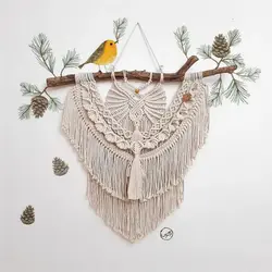 دیوارکوب مکرومه مدل پرواز