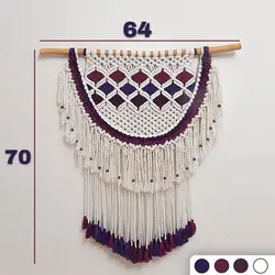 دیوار کوب مکرومه مدل بنفشه - فروشگاه اینترنتی پوشاک بافینه | خرید لباس زیر مردانه، زنانه و بچه گانه