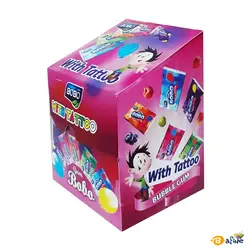 آدامس بادکنکی تاتو مدل بوبو بسته ۱۰۰ عددی - فروشگاه اینترنتی بافینه | حس خوب یک خرید اینترنتی راحت