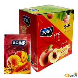 قیمت و خرید پودر شربت فوری هلو بوبو لینزا بسته ۲۴ عددی