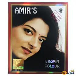 قیمت و خرید حنا هندی امیر ۶ بسته ۱۵ گرمی رنگ قهوه ای