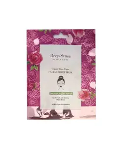 ماسک صورت دیپ سنس مدل گلاب حجم 12 میلی لیتر بسته 5 عددی