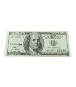 اسکناس تزئینی مدل 100 دلاری طرح پیوندتان مبارک کد 01 بسته 50 عددی