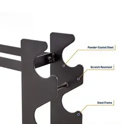 رک دمبل 2 طبقه بدنسازی Dumbbell rack مدل NS0060