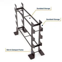 رک دمبل 2 طبقه بدنسازی Dumbbell rack مدل NS0060