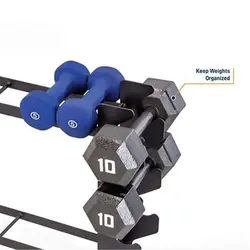 رک دمبل 2 طبقه بدنسازی Dumbbell rack مدل NS0060