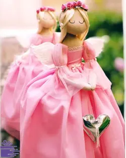 عروسک فرشته صورتی | zoodkado