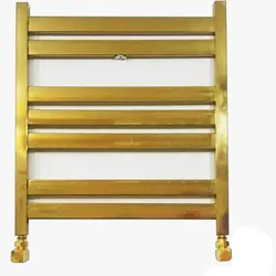 حوله خشک کن رویال استیل فلت طلایی براق - فروشگاه اینترنتی محصولات لورچ