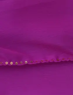 شال حریر با حاشیه پولک دوزی انارم