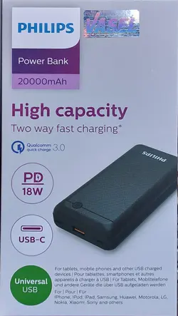 پاوربانک 20 هزار میلی امپر فیلیپس DLP1720Q - ironikala