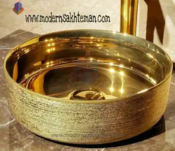 کاسه روشویی لوکس وارداتی طلایی GLD_3380