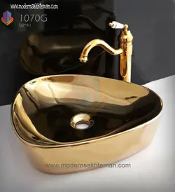 کاسه روشویی طلایی ایتالیایی مدل G1070