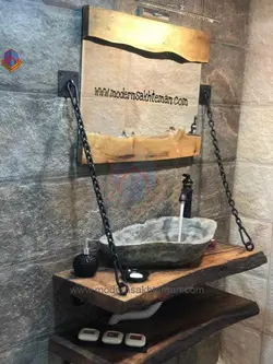 فول ست روشویی روستیک مدل نواری