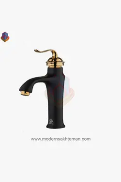 شیر روشویی کی اند دی مدل زحل مشکی طلایی