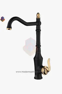 شیر آشپزخانه کی اند دی مدل زحل مشکی طلایی