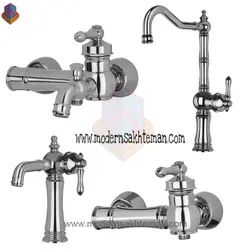 ست کامل شیرآلات کی اند دی مدل آلفا کروم