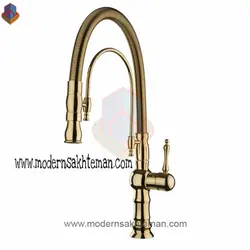 شیر ظرفشویی فنری کی اند دی مدل نئون طلایی