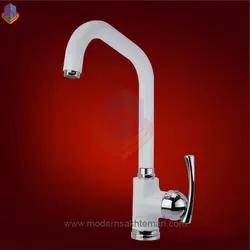 شیر ظرفشویی سفید کروم جزیره مدل توسکا