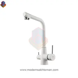 شیر ظرفشویی دو منظوره پدیده مدل تینا سفید کروم