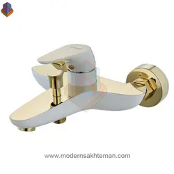 شیر حمام هوآیی مدل ابنر سفید طلایی