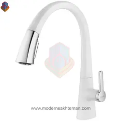 شیر ظرفشویی شاوری هوآیی سفید کروم 67JW