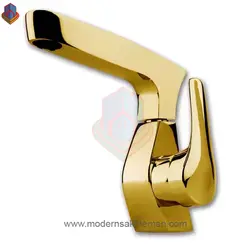 شیر روشویی کسری مدل سزار طلایی