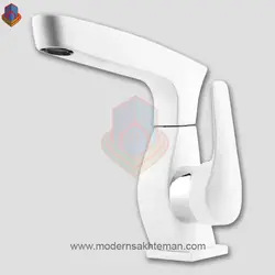 شیر روشویی کسری مدل سزار سفید