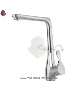 شیر ظرفشویی کروم مات جزیره مدل یاتو