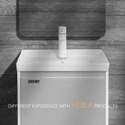 روشویی کابینتی هلا مدل HD5001 طوسی