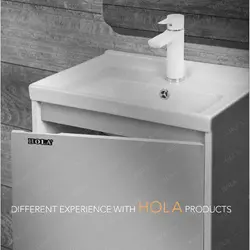 روشویی کابینتی هلا مدل HD5001 طوسی