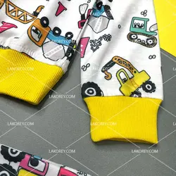 بلوز شلوار پسرانه طرح ماشین