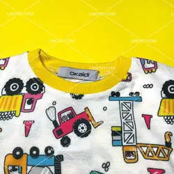 بلوز شلوار پسرانه طرح ماشین