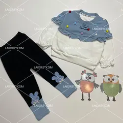 بلوز شلوار دخترانه بیرونی وارداتی