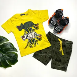 تیشرت شلوارک پسرانه دایناسوری