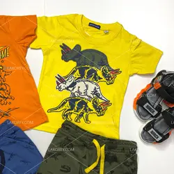 تیشرت شلوارک پسرانه دایناسوری