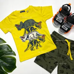 تیشرت شلوارک پسرانه دایناسوری