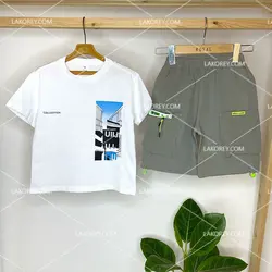 ست تیشرت شلوارک پسرانه - 1002293